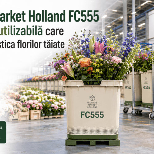 FC555: galeata reutilizabila care schimba logistica florilor taiate