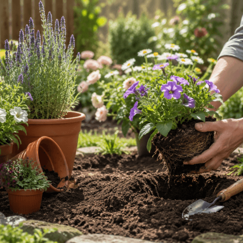 Plante de grădină — le lăsăm în ghiveci sau le plantăm direct în pământ?