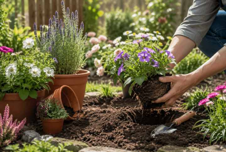 Plante de grădină — le lăsăm în ghiveci sau le plantăm direct în pământ?