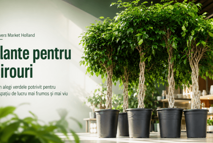 Plante pentru birou: cum alegi verdele potrivit pentru un spațiu de lucru mai frumos și mai viu