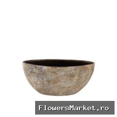 Batu Sand Oval Bowl 33x16x23cm