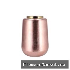 Julie Jolly Rose Vase Cilinder Iron 33x32x40cm