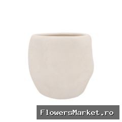 Lisboa White Pot 24x24x23cm