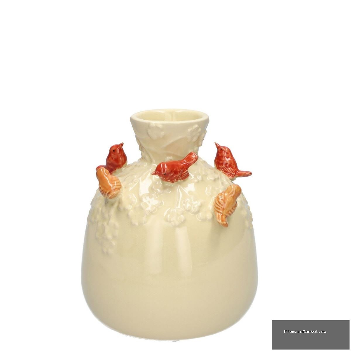 Keramiek Exclusief Birds flesvaas d05/14*16cm