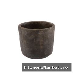 Iron Stone Grey Pot 13x13cm