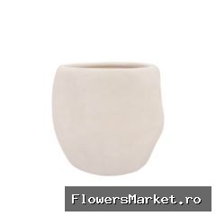 Lisboa White Pot 20x20x18cm