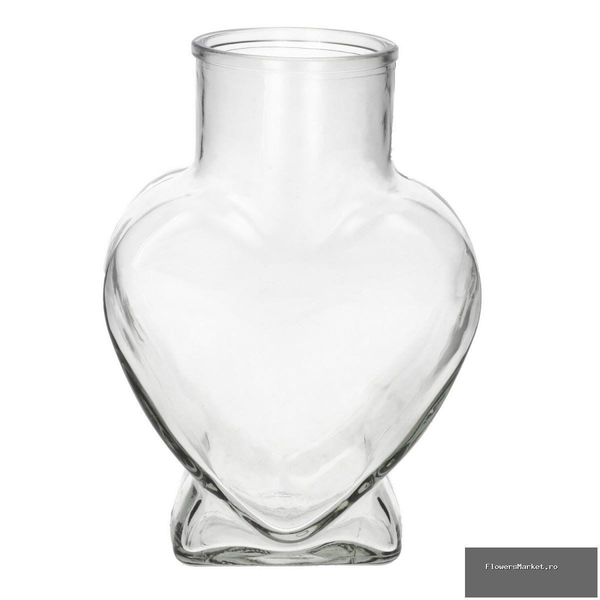 Liefde Glas vaas Lovely d08/15*22cm