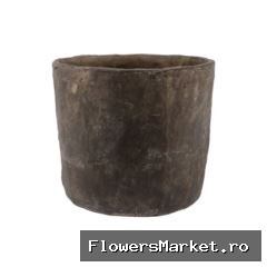 Iron Stone Grey Pot 24x23cm