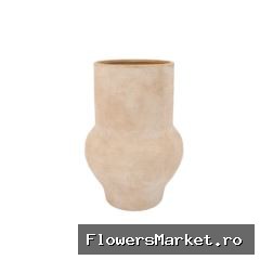 Florence Antique Gold Vase Tube 28x28x41cm Nm