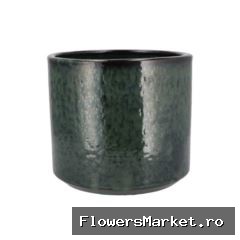 Javea Cilinder Pot Glazed Green 24x21cm