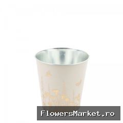 Zink Alossi pot d13*13cm