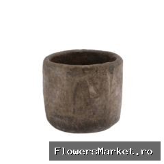 Iron Stone Grey Pot 12x11cm