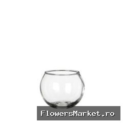 Glas Vaas Bol d07/5*5cm