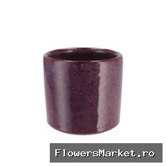 Javea Cilinder Pot Glazed Pink 13x12cm