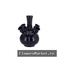 Rotterdam Blue Vase Tulip 17x17x17cm Nm