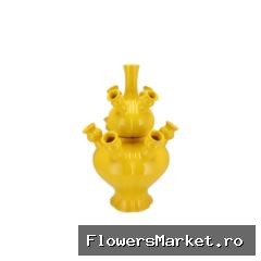Rotterdam Yellow Vase Set Tulip 25x25x36cm Nm