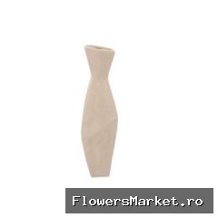 Lisboa White Vase Curved 17x15x64cm Nm