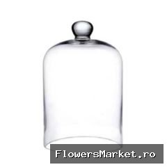 Glas Stolp Knop d18*30cm