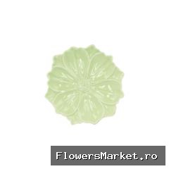 Bloom Cosmea Plate Green 18x18x4cm Nm