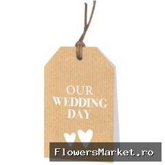 Labels Displ.Card GB Wedd. 5*8cm x12