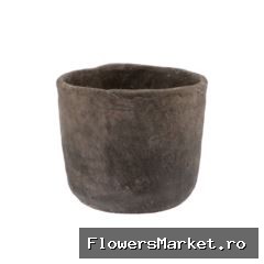 Iron Stone Grey Pot 19x17cm