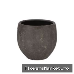 Bali Black Coal Pot 20x18cm