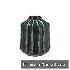 Kiran Majestic Dark Green Vase 26x26x31cm Nm