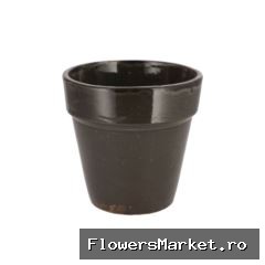 Ebbi Moss Black Pot Glaze 20x20cm Nm
