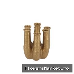 Inga Jahra Gold Vase Tube 15x13x18cm Nm