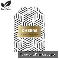 Labels Displ.Card GB Cheers 5*8cm x20