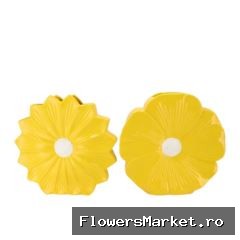 Bloom Yellow Vase Daisy Ass 40x11x40cm Nm