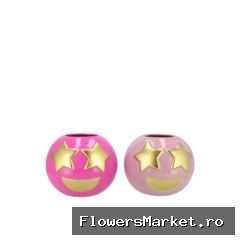 Smiley Jolly Fuchsia Vase 11x9cm Nm