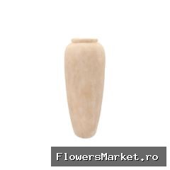 Florence Antique Gold Vase Long 25x25x49cm Nm