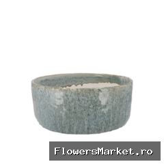 Iron Stone Blue Bowl Round 26x26x12cm Nm
