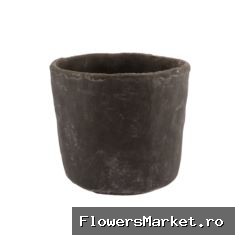 Iron Stone Grey Pot 21x19cm