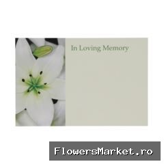 Labels Kaart 9*6cm x50 Memory Lily