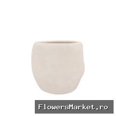 Lisboa White Pot 14x14x13cm
