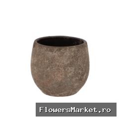 Bali Indonesian Grey Pot 16x14cm