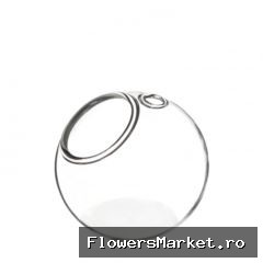Glas Vaas Bol d08*8cm