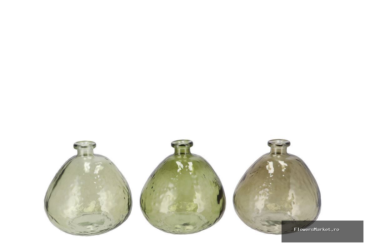 Grace Green Mix Vase Ass 18x18cm Nm