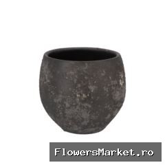 Bali Black Coal Pot 18x16cm