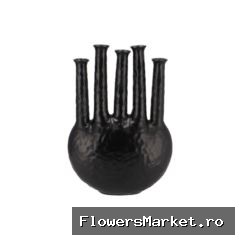 Inga Jahra Black Vase Oval Tube 34x15x47cm Nm