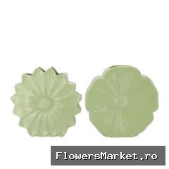 Bloom Green Vase Daisy Ass 40x11x40cm Nm